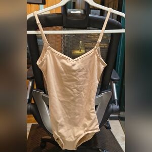 Capezio Tan Bodysuit with Spaghetti Straps
